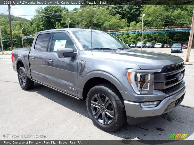 Carbonized Gray Metallic / Black 2023 Ford F150 Lariat SuperCrew 4x4