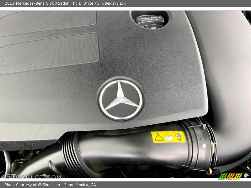 Polar White / Silk Beige/Black 2019 Mercedes-Benz C 300 Sedan