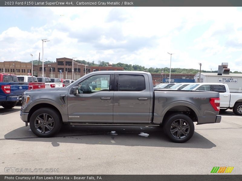 Carbonized Gray Metallic / Black 2023 Ford F150 Lariat SuperCrew 4x4