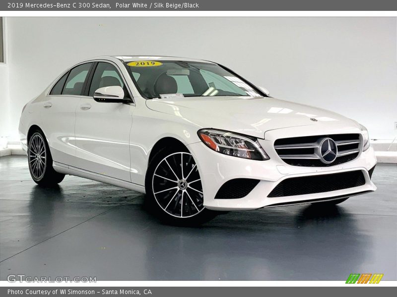 Polar White / Silk Beige/Black 2019 Mercedes-Benz C 300 Sedan