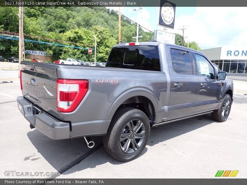 Carbonized Gray Metallic / Black 2023 Ford F150 Lariat SuperCrew 4x4