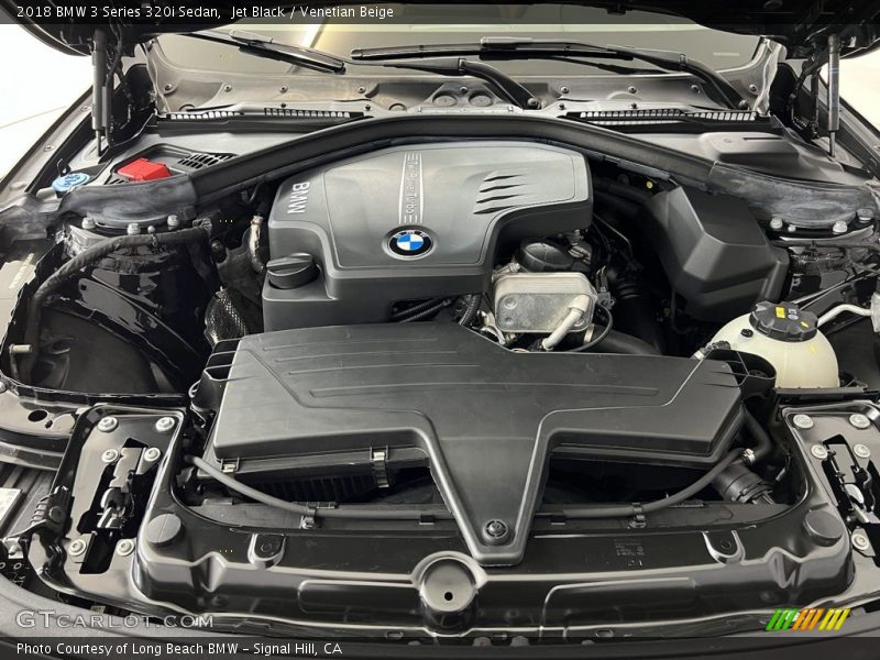 Jet Black / Venetian Beige 2018 BMW 3 Series 320i Sedan