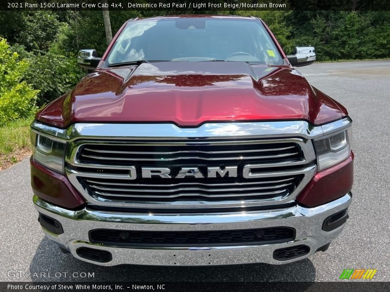 Delmonico Red Pearl / Light Frost Beige/Mountain Brown 2021 Ram 1500 Laramie Crew Cab 4x4
