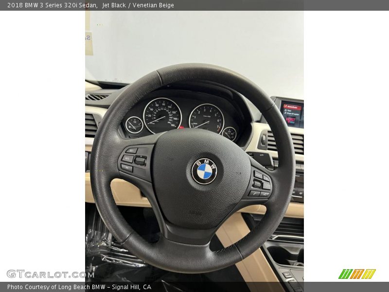 Jet Black / Venetian Beige 2018 BMW 3 Series 320i Sedan