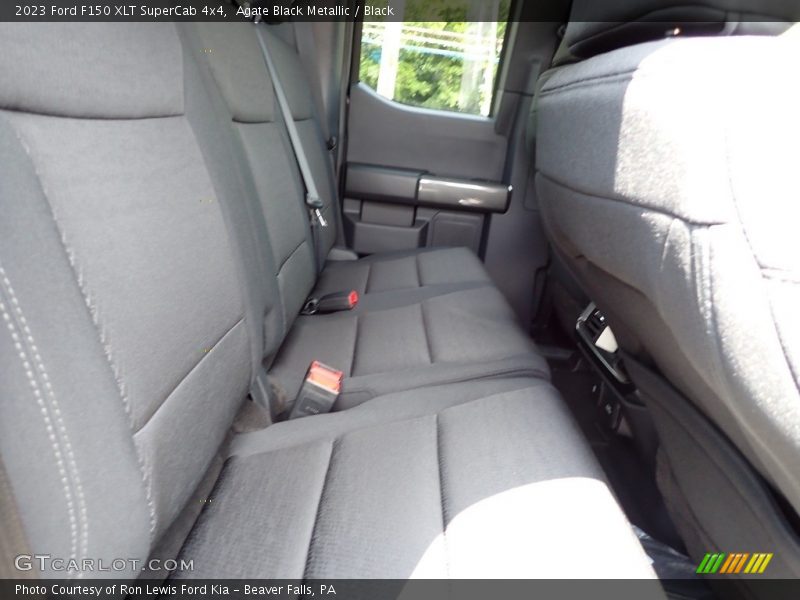 Agate Black Metallic / Black 2023 Ford F150 XLT SuperCab 4x4