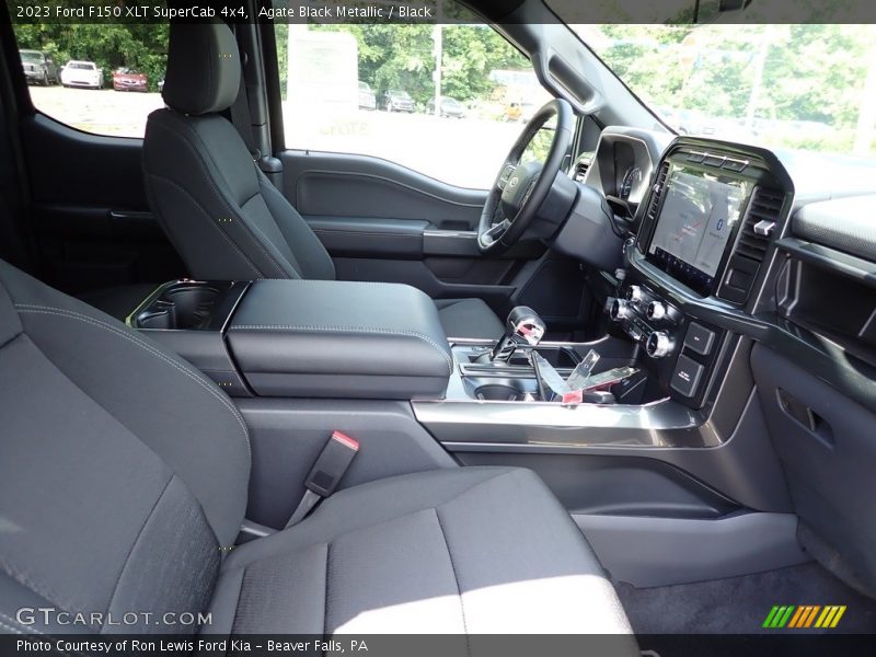 Agate Black Metallic / Black 2023 Ford F150 XLT SuperCab 4x4