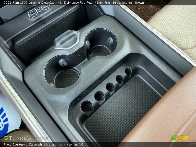 Delmonico Red Pearl / Light Frost Beige/Mountain Brown 2021 Ram 1500 Laramie Crew Cab 4x4