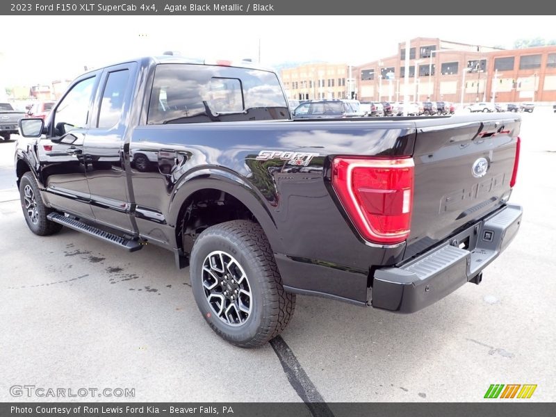 Agate Black Metallic / Black 2023 Ford F150 XLT SuperCab 4x4