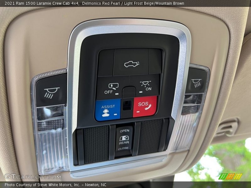 Delmonico Red Pearl / Light Frost Beige/Mountain Brown 2021 Ram 1500 Laramie Crew Cab 4x4