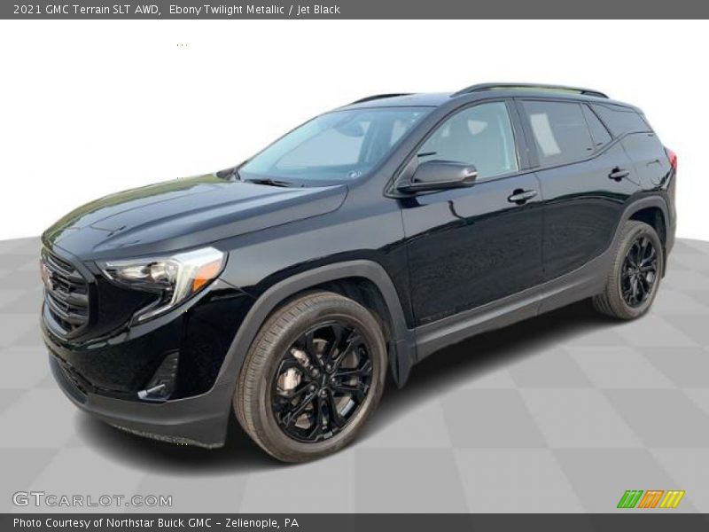 Ebony Twilight Metallic / Jet Black 2021 GMC Terrain SLT AWD