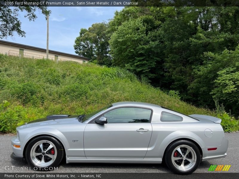Satin Silver Metallic / Dark Charcoal 2005 Ford Mustang GT Premium Coupe