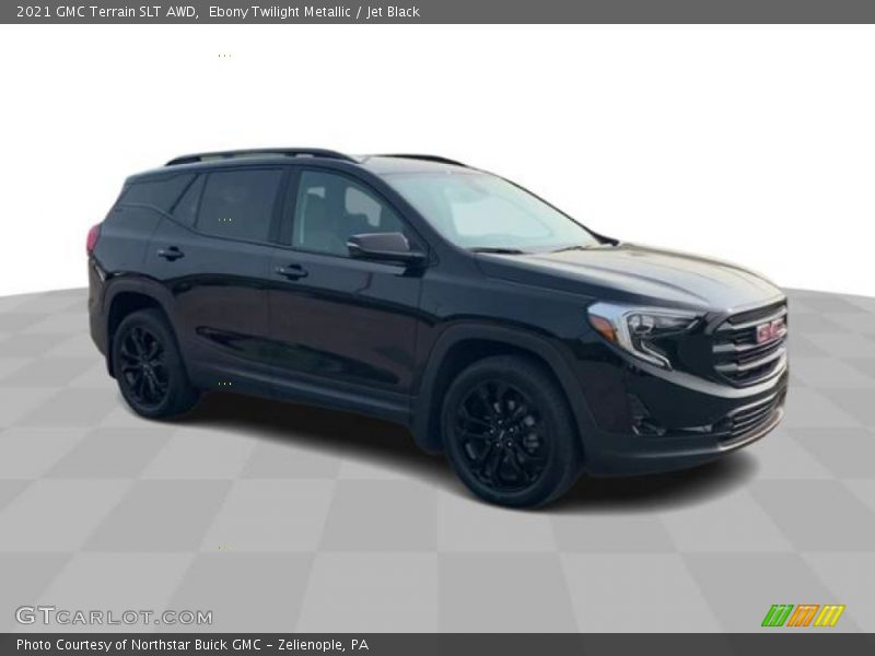 Ebony Twilight Metallic / Jet Black 2021 GMC Terrain SLT AWD