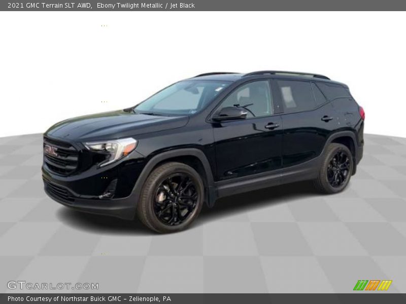 Ebony Twilight Metallic / Jet Black 2021 GMC Terrain SLT AWD