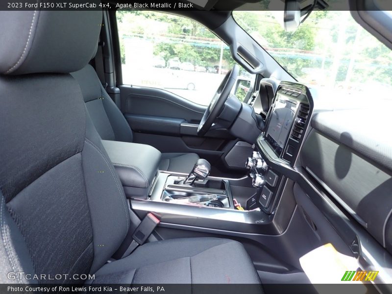 Agate Black Metallic / Black 2023 Ford F150 XLT SuperCab 4x4