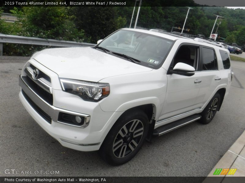 Blizzard White Pearl / Redwood 2019 Toyota 4Runner Limited 4x4