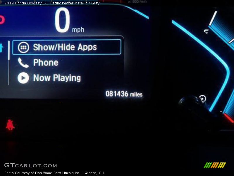 Pacific Pewter Metallic / Gray 2019 Honda Odyssey EX