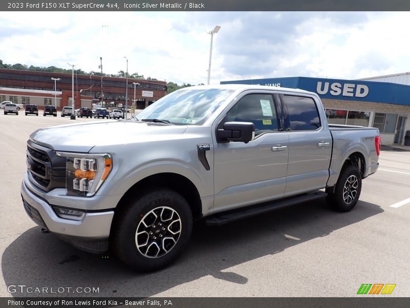 Iconic Silver Metallic / Black 2023 Ford F150 XLT SuperCrew 4x4