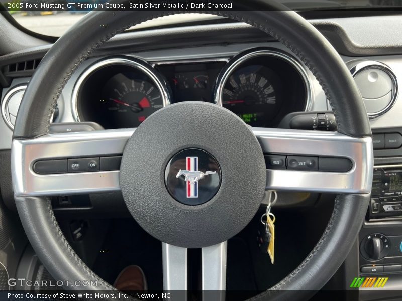 Satin Silver Metallic / Dark Charcoal 2005 Ford Mustang GT Premium Coupe