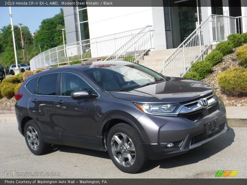 Modern Steel Metallic / Black 2019 Honda CR-V EX-L AWD