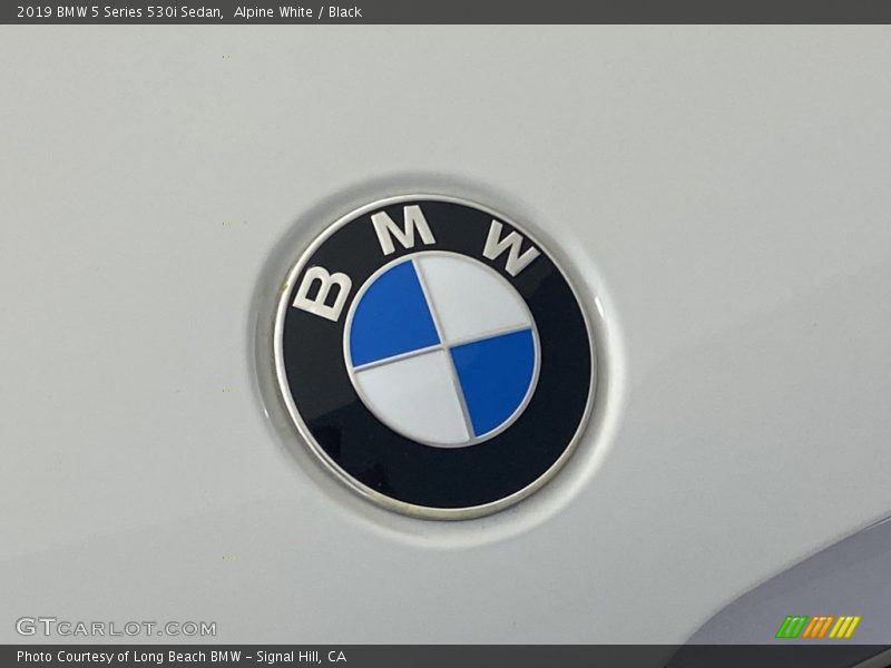 Alpine White / Black 2019 BMW 5 Series 530i Sedan