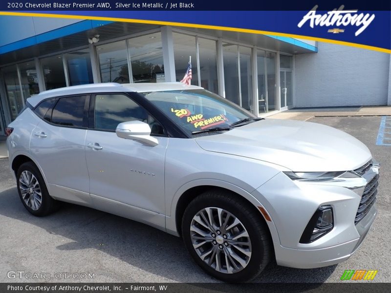 Silver Ice Metallic / Jet Black 2020 Chevrolet Blazer Premier AWD