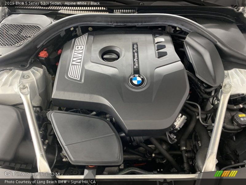 Alpine White / Black 2019 BMW 5 Series 530i Sedan