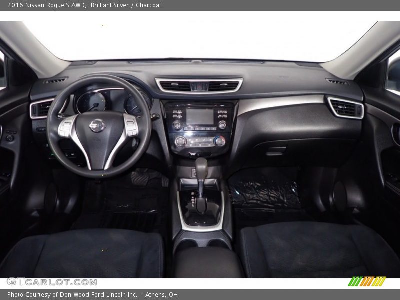 Brilliant Silver / Charcoal 2016 Nissan Rogue S AWD