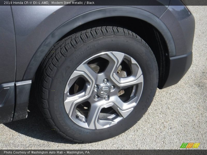 Modern Steel Metallic / Black 2019 Honda CR-V EX-L AWD