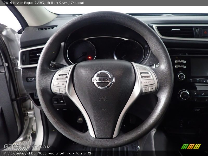 Brilliant Silver / Charcoal 2016 Nissan Rogue S AWD