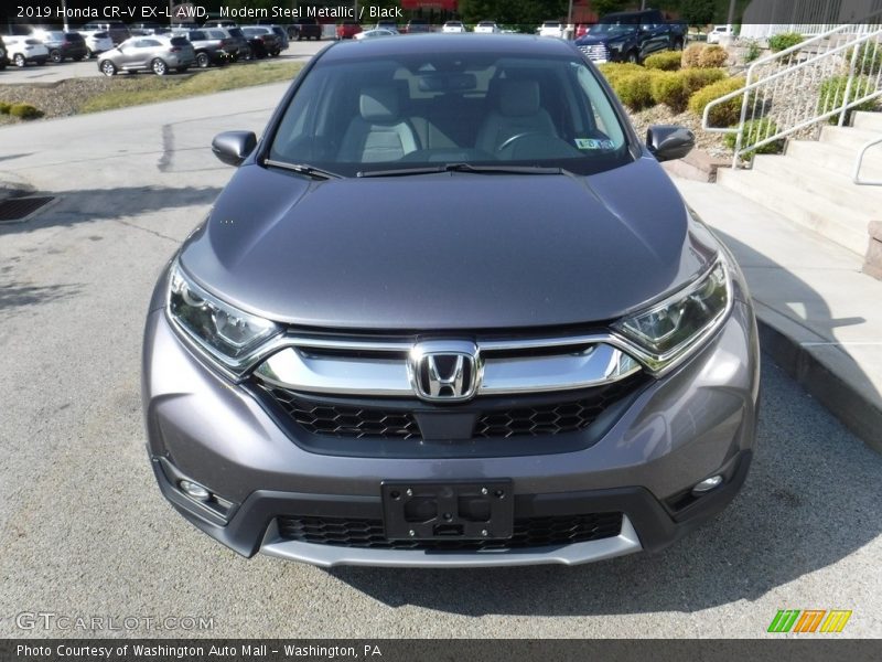 Modern Steel Metallic / Black 2019 Honda CR-V EX-L AWD