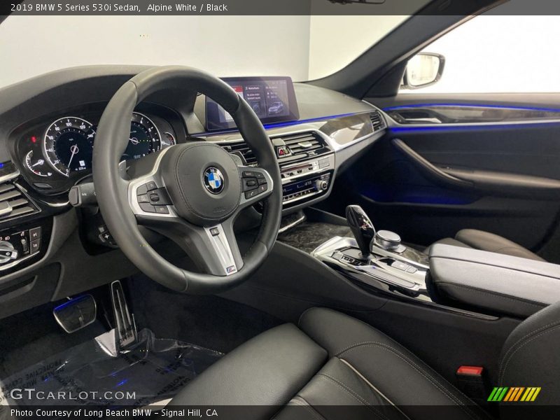Alpine White / Black 2019 BMW 5 Series 530i Sedan