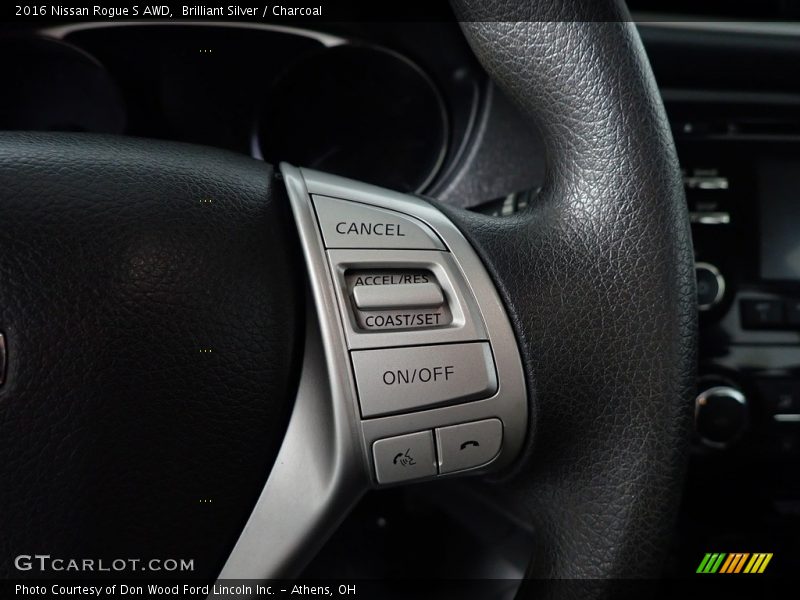 Brilliant Silver / Charcoal 2016 Nissan Rogue S AWD