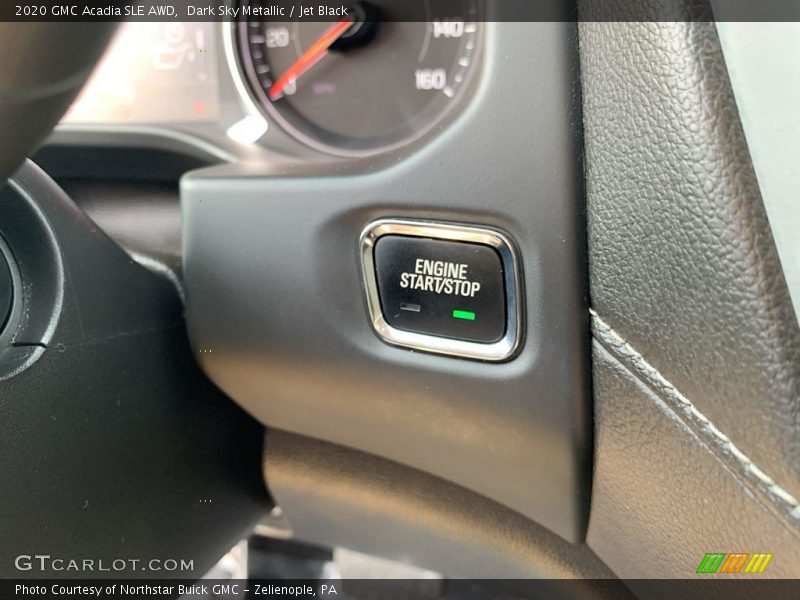 Dark Sky Metallic / Jet Black 2020 GMC Acadia SLE AWD