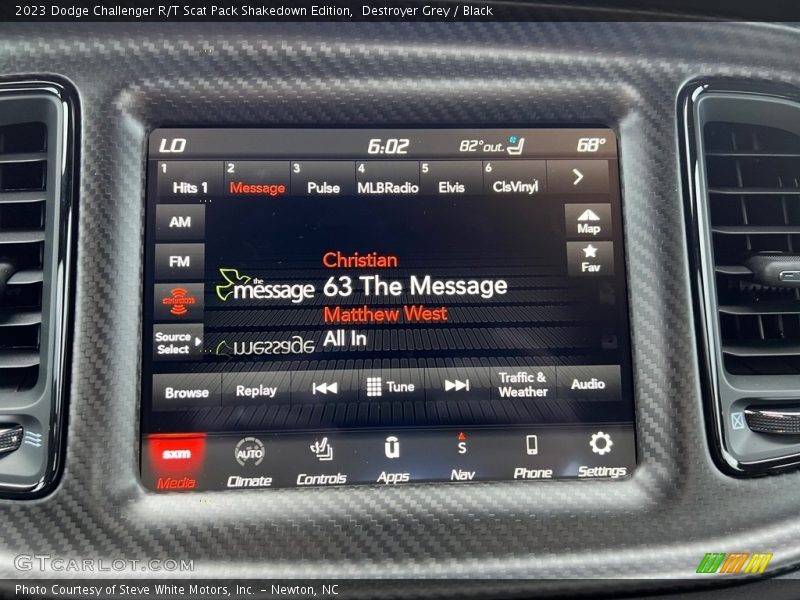 Audio System of 2023 Challenger R/T Scat Pack Shakedown Edition