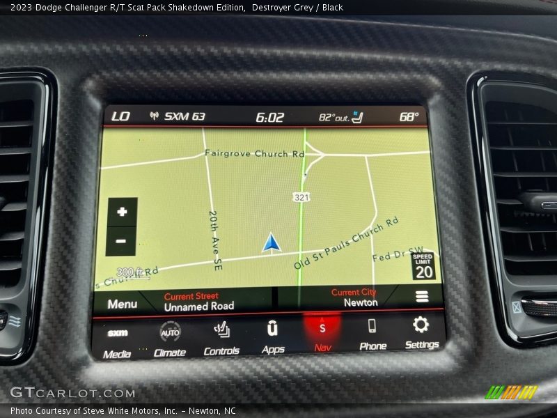 Navigation of 2023 Challenger R/T Scat Pack Shakedown Edition