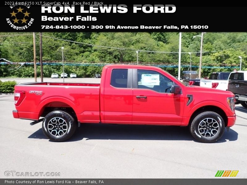 Race Red / Black 2023 Ford F150 XLT SuperCab 4x4