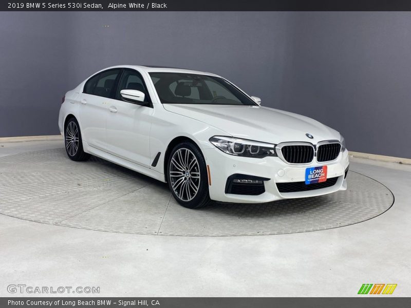 Alpine White / Black 2019 BMW 5 Series 530i Sedan
