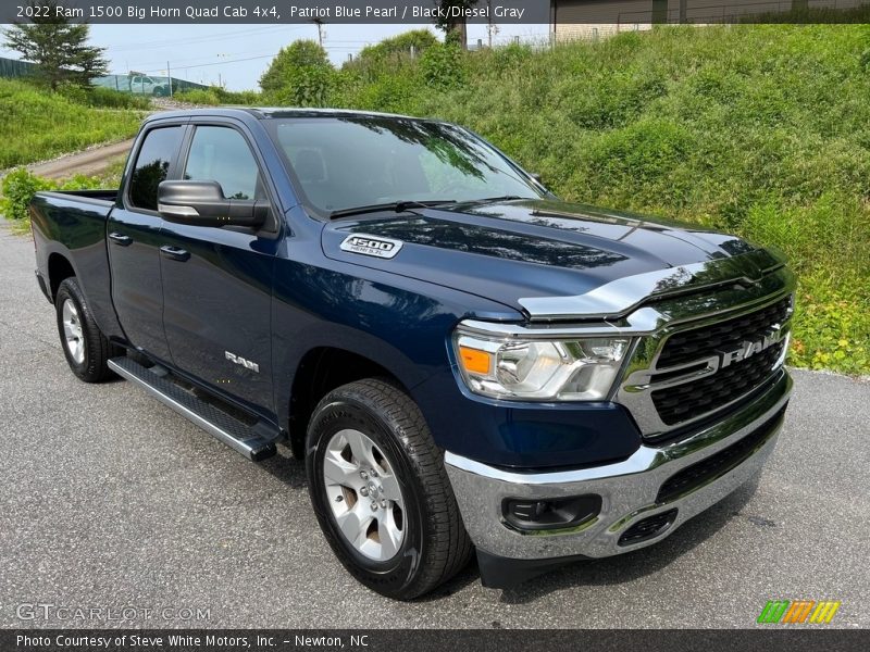 Front 3/4 View of 2022 1500 Big Horn Quad Cab 4x4