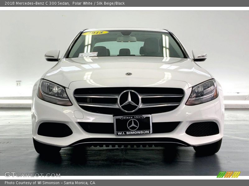 Polar White / Silk Beige/Black 2018 Mercedes-Benz C 300 Sedan
