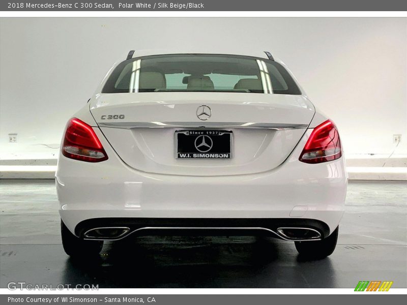 Polar White / Silk Beige/Black 2018 Mercedes-Benz C 300 Sedan