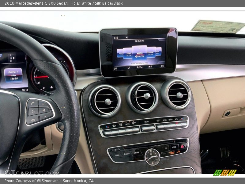 Polar White / Silk Beige/Black 2018 Mercedes-Benz C 300 Sedan