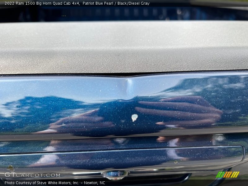Patriot Blue Pearl / Black/Diesel Gray 2022 Ram 1500 Big Horn Quad Cab 4x4