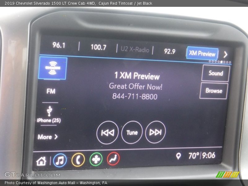 Cajun Red Tintcoat / Jet Black 2019 Chevrolet Silverado 1500 LT Crew Cab 4WD