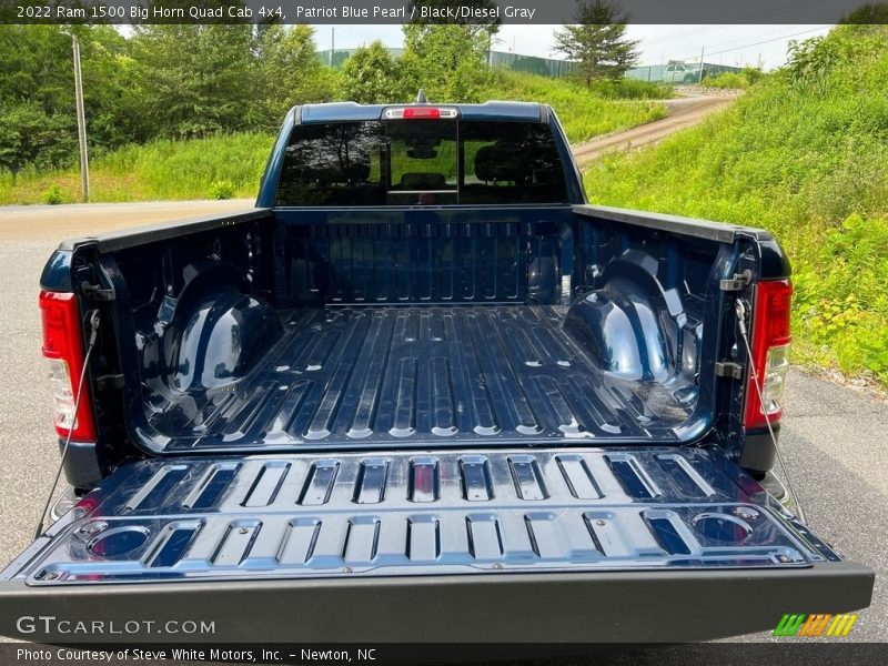 Patriot Blue Pearl / Black/Diesel Gray 2022 Ram 1500 Big Horn Quad Cab 4x4