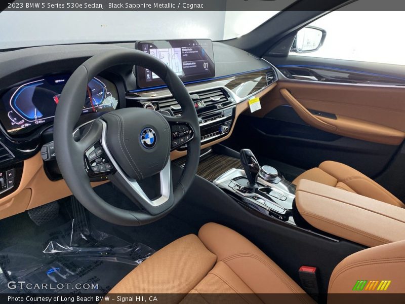  2023 5 Series 530e Sedan Cognac Interior
