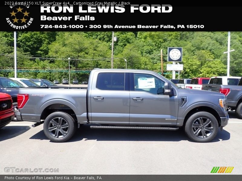 Carbonized Gray Metallic / Black 2023 Ford F150 XLT SuperCrew 4x4