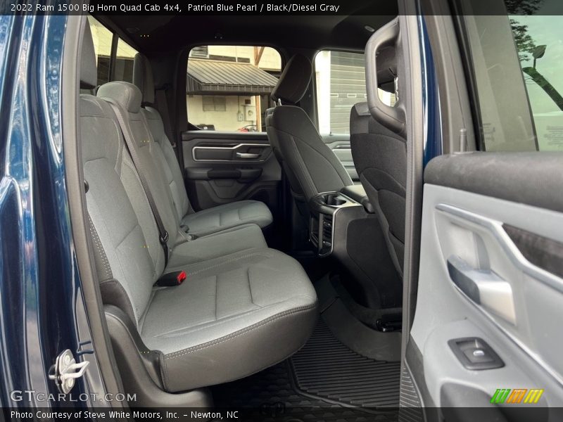 Rear Seat of 2022 1500 Big Horn Quad Cab 4x4