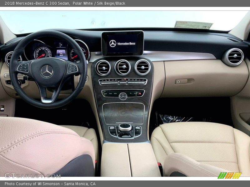 Polar White / Silk Beige/Black 2018 Mercedes-Benz C 300 Sedan