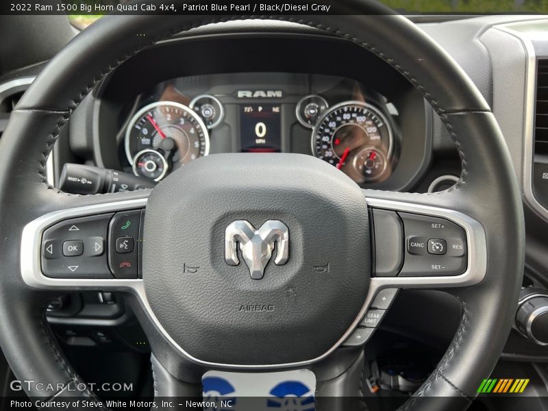 2022 1500 Big Horn Quad Cab 4x4 Steering Wheel