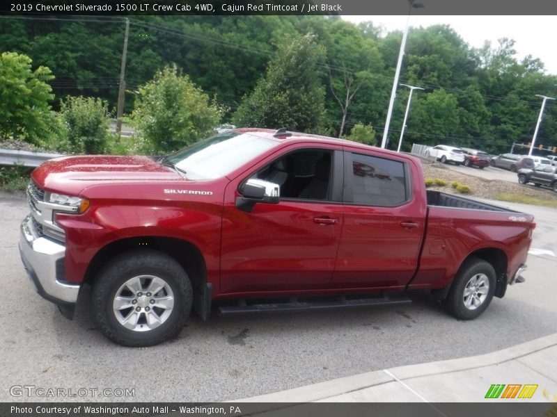 Cajun Red Tintcoat / Jet Black 2019 Chevrolet Silverado 1500 LT Crew Cab 4WD